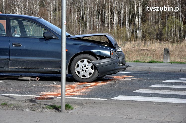 Zdarzenie trzech samochodów w Zamościu, gmina Szubin