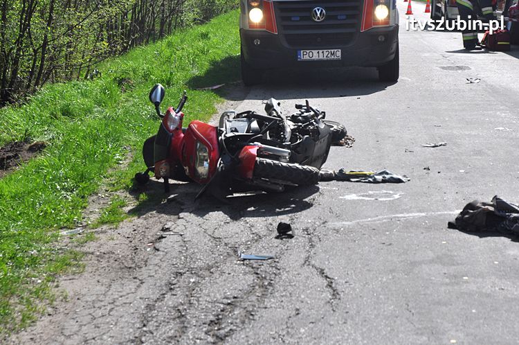 Skuter kontra Honda, trzy osoby poszkodowane