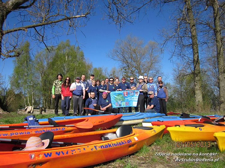 Pierwszomajowy spływ z Rynarzewa przez Tur do Nakła