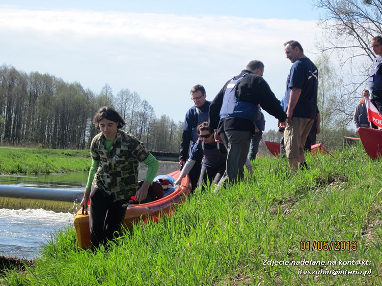 Pierwszomajowy spływ z Rynarzewa przez Tur do Nakła