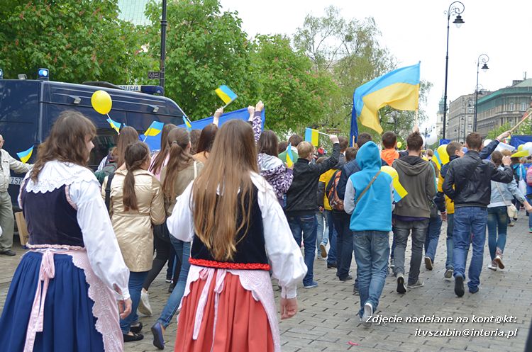 Szubińska młodzież na Paradzie Schumana w Warszawie