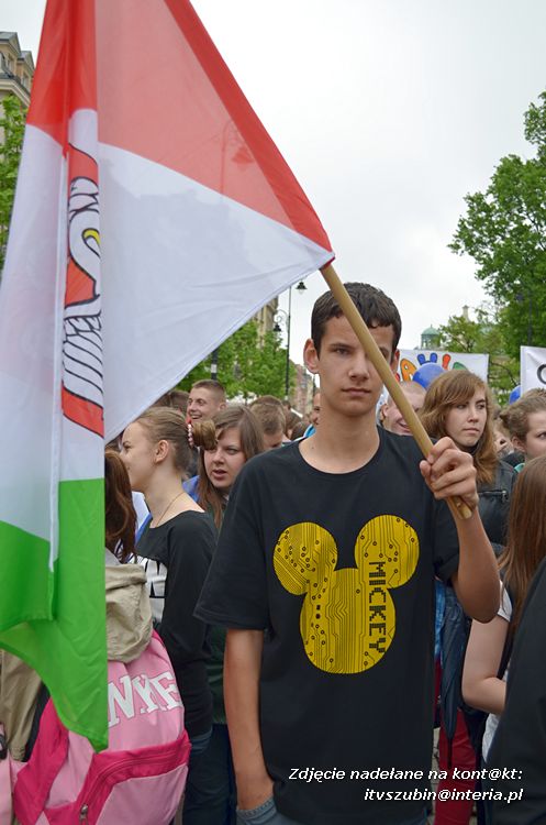 Szubińska młodzież na Paradzie Schumana w Warszawie