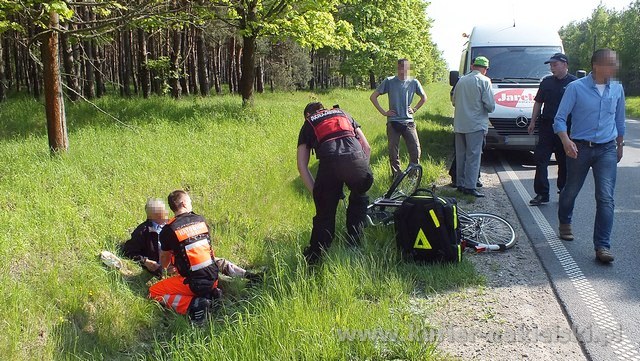 Potrącono rowerzystę