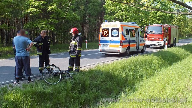 Potrącono rowerzystę