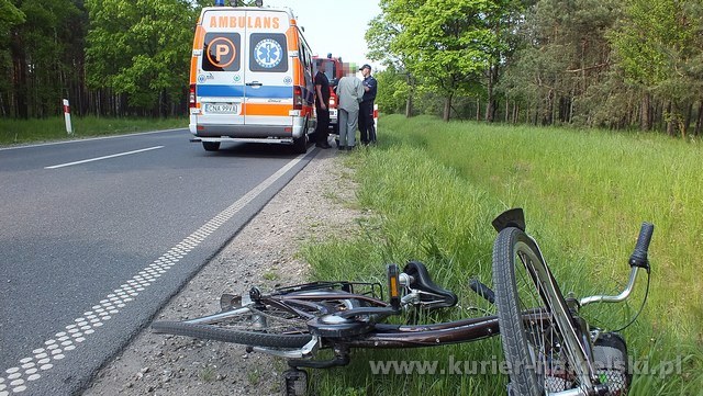 Potrącono rowerzystę
