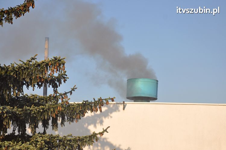 Pożar obiektu warsztatowo-biurowego przy ul. JP II w Szubinie