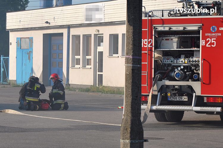 Pożar obiektu warsztatowo-biurowego przy ul. JP II w Szubinie