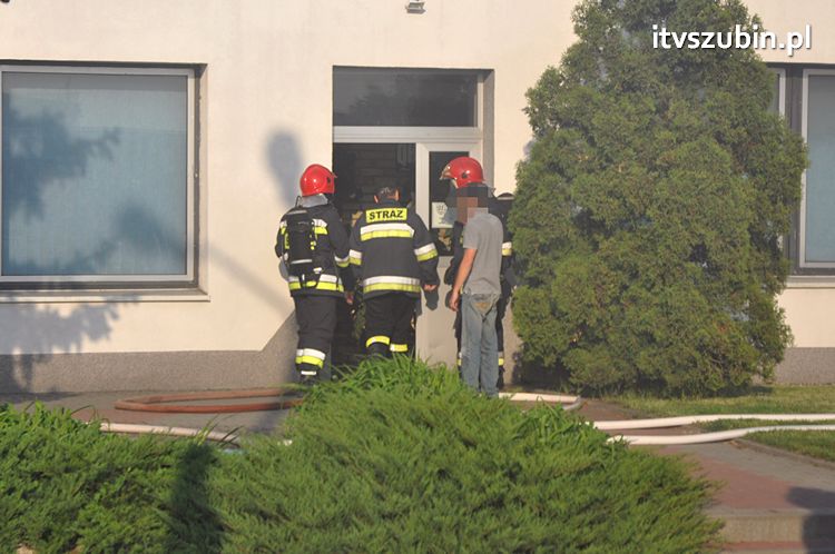 Pożar obiektu warsztatowo-biurowego przy ul. JP II w Szubinie
