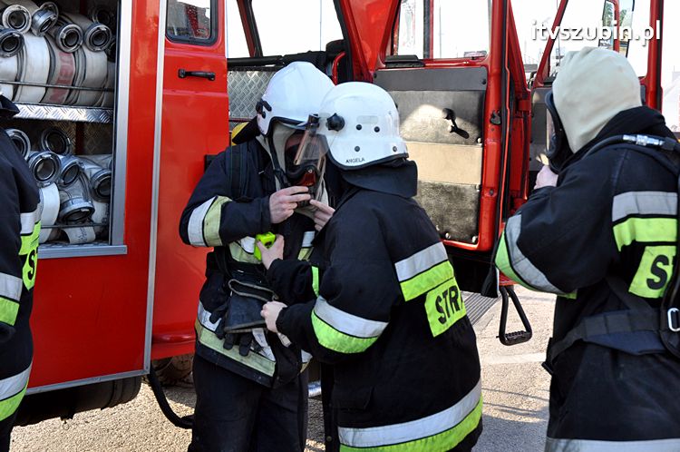 Pożar obiektu warsztatowo-biurowego przy ul. JP II w Szubinie