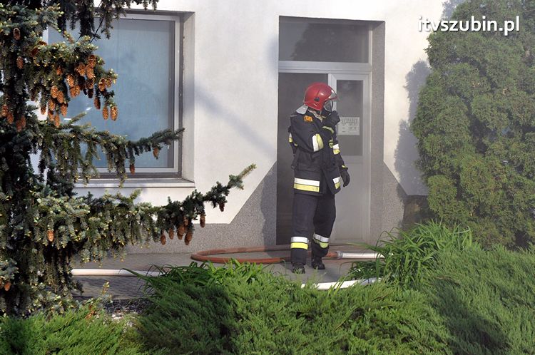 Pożar obiektu warsztatowo-biurowego przy ul. JP II w Szubinie