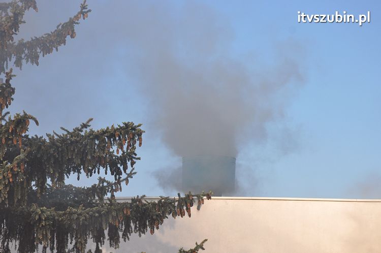 Pożar obiektu warsztatowo-biurowego przy ul. JP II w Szubinie