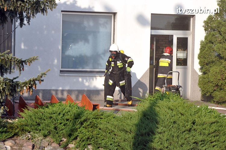 Pożar obiektu warsztatowo-biurowego przy ul. JP II w Szubinie