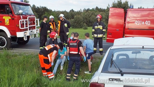 Kolizja na drodze wojewódzkiej nr 241