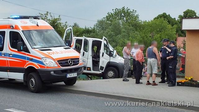 Zdarzenie drogowe w Sadkach