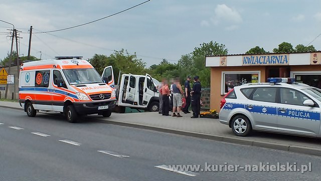 Zdarzenie drogowe w Sadkach