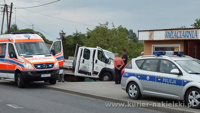 Zdarzenie drogowe w Sadkach