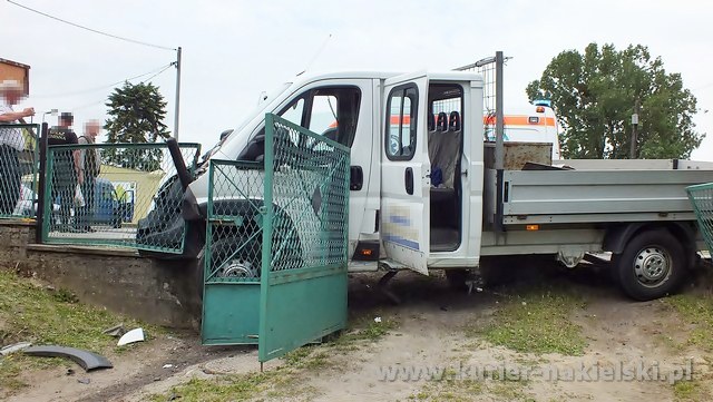 Zdarzenie drogowe w Sadkach