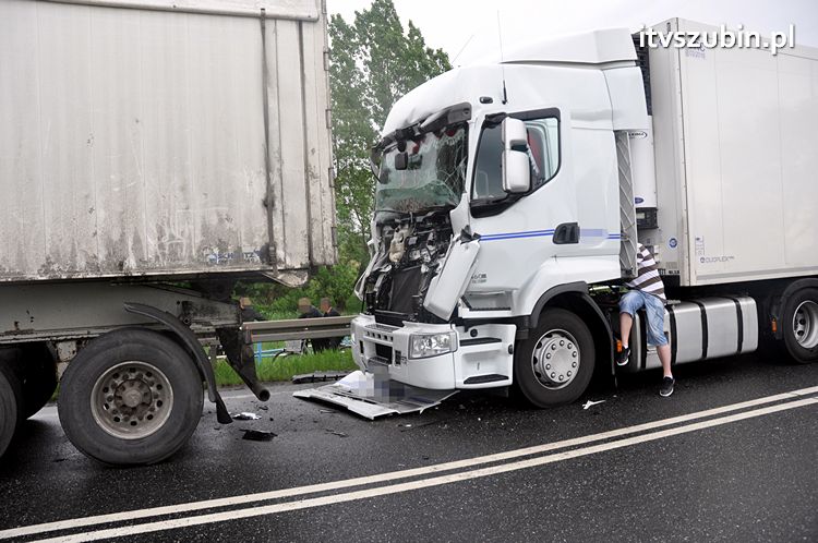 Kolejne zdarzenie drogowe w Zamościu z udziałem Tira