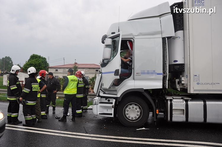 Kolejne zdarzenie drogowe w Zamościu z udziałem Tira