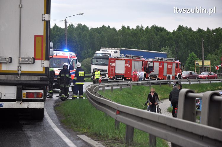 Kolejne zdarzenie drogowe w Zamościu z udziałem Tira