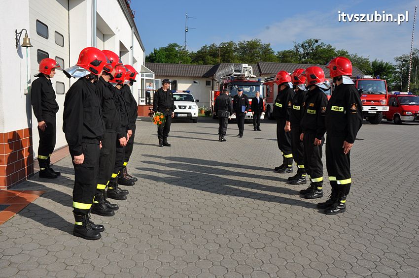 Uroczyste pożegnanie odchodzącego na emeryturę st. ogn. Jarosława Kręgielskiego w JRG nr 2 w Szubinie