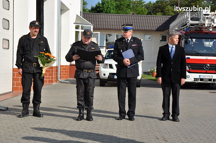 Uroczyste pożegnanie odchodzącego na emeryturę st. ogn. Jarosława Kręgielskiego w JRG nr 2 w Szubinie