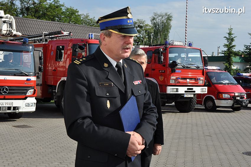 Uroczyste pożegnanie odchodzącego na emeryturę st. ogn. Jarosława Kręgielskiego w JRG nr 2 w Szubinie