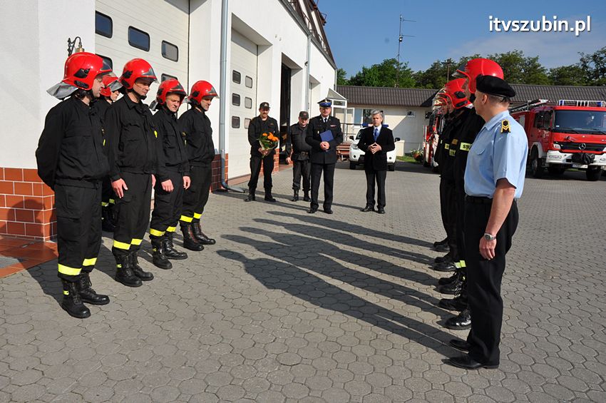 Uroczyste pożegnanie odchodzącego na emeryturę st. ogn. Jarosława Kręgielskiego w JRG nr 2 w Szubinie