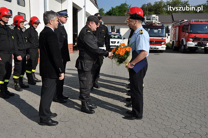 Uroczyste pożegnanie odchodzącego na emeryturę st. ogn. Jarosława Kręgielskiego w JRG nr 2 w Szubinie
