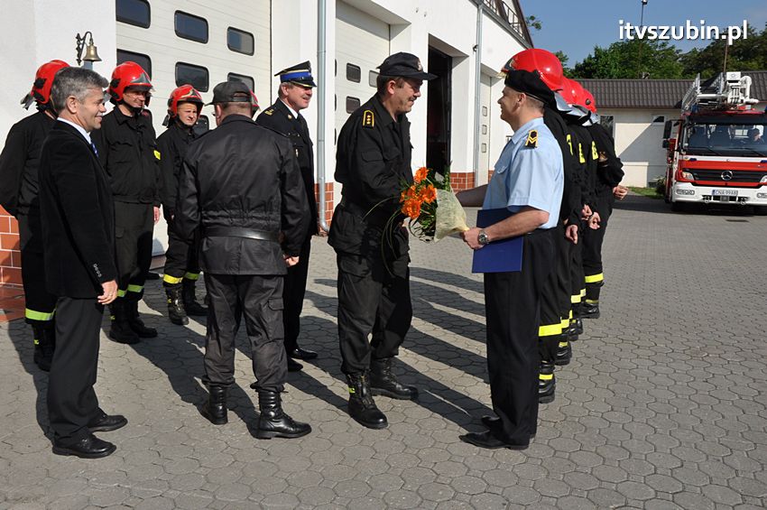 Uroczyste pożegnanie odchodzącego na emeryturę st. ogn. Jarosława Kręgielskiego w JRG nr 2 w Szubinie