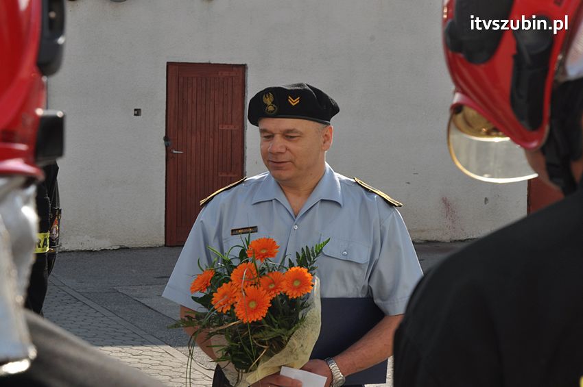 Uroczyste pożegnanie odchodzącego na emeryturę st. ogn. Jarosława Kręgielskiego w JRG nr 2 w Szubinie