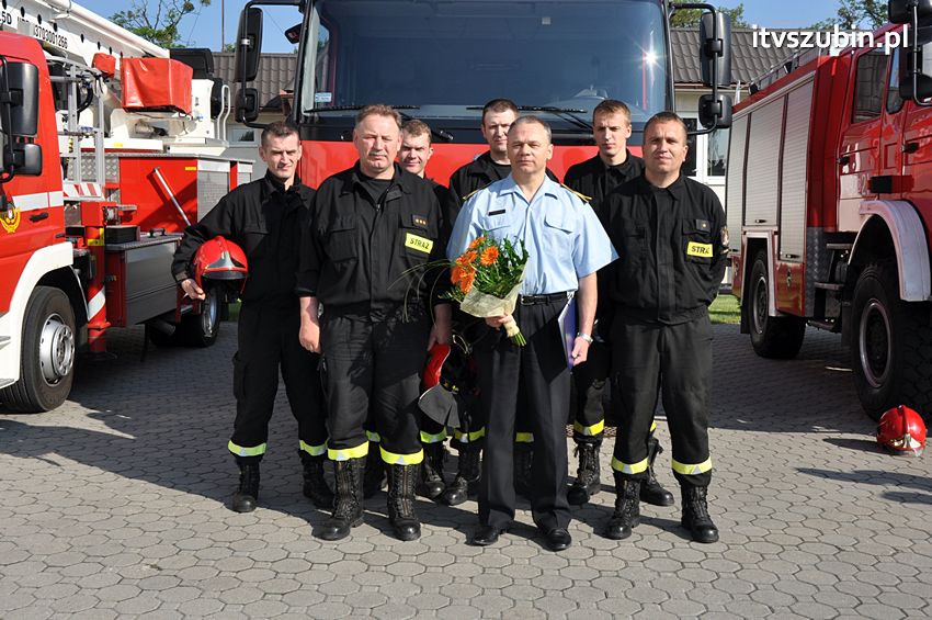 Uroczyste pożegnanie odchodzącego na emeryturę st. ogn. Jarosława Kręgielskiego w JRG nr 2 w Szubinie