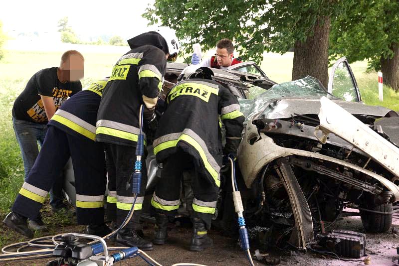 Wypadek w Głogowieńcu gmina Kcynia