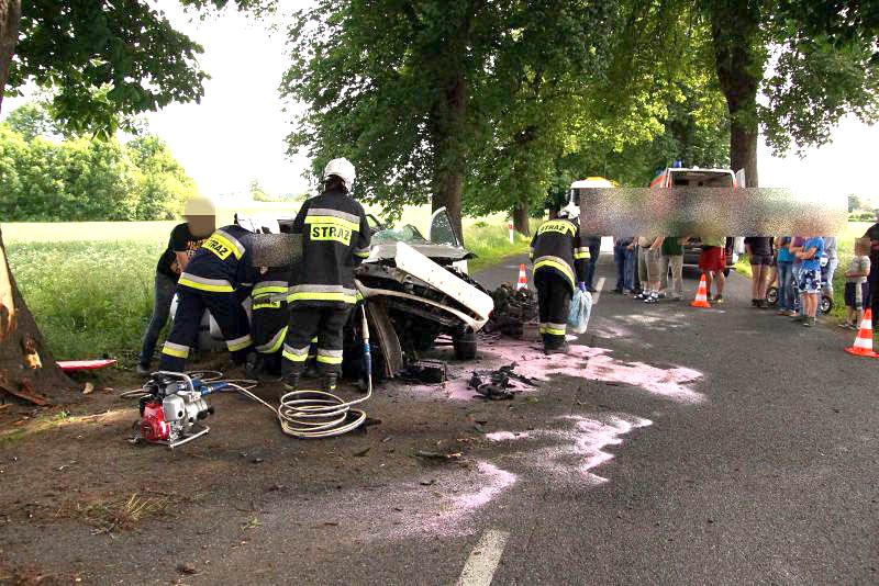 Wypadek w Głogowieńcu gmina Kcynia