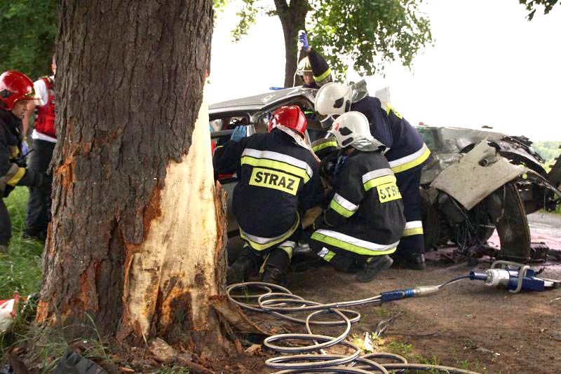 Wypadek w Głogowieńcu gmina Kcynia
