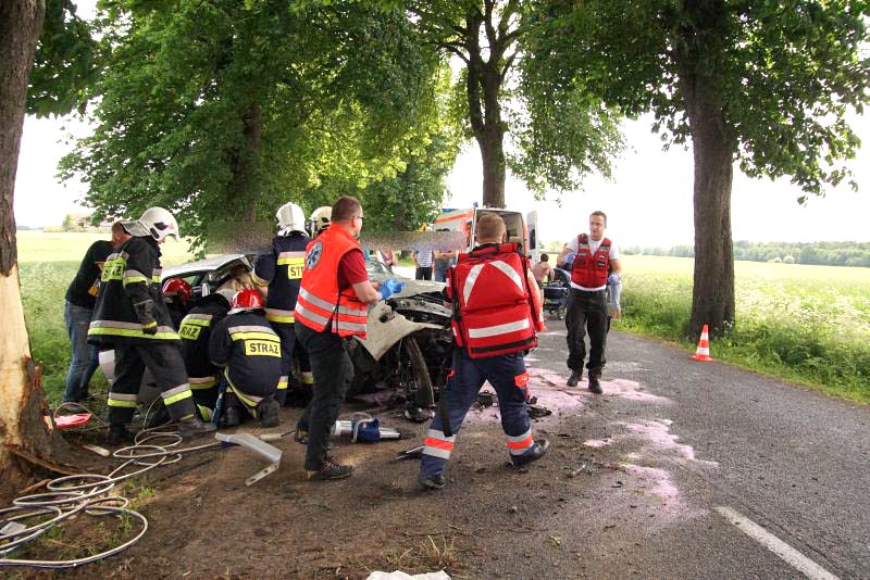 Wypadek w Głogowieńcu gmina Kcynia