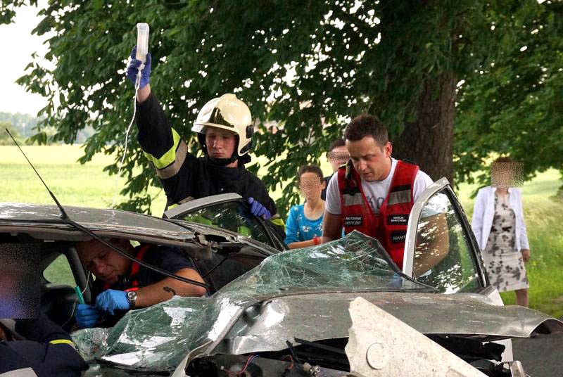 Wypadek w Głogowieńcu gmina Kcynia