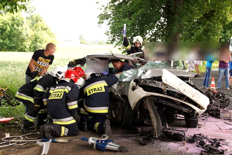 Wypadek w Głogowieńcu gmina Kcynia