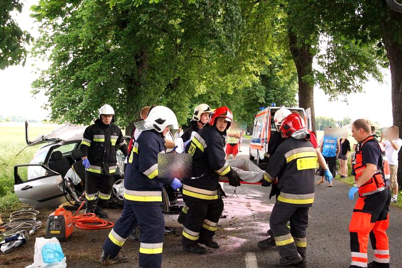 Wypadek w Głogowieńcu gmina Kcynia