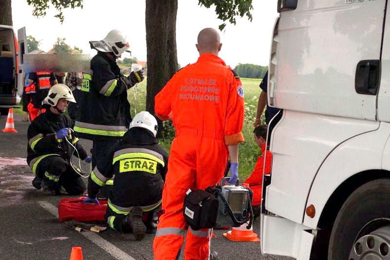Wypadek w Głogowieńcu gmina Kcynia
