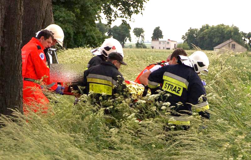 Wypadek w Głogowieńcu gmina Kcynia