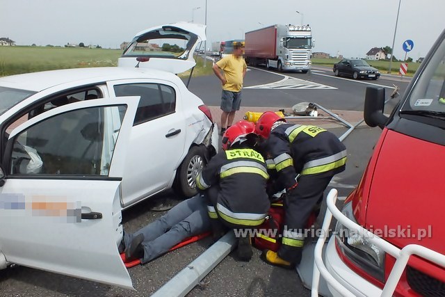 Wypadek na obwodnicy Nakła nad Notecią