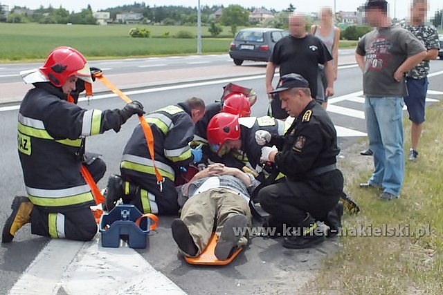 Wypadek na obwodnicy Nakła nad Notecią