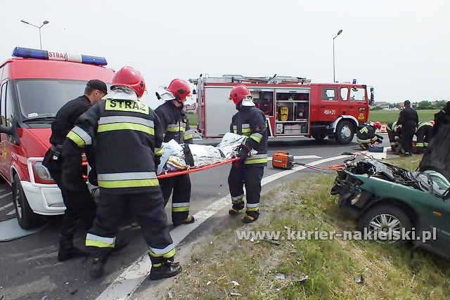 Wypadek na obwodnicy Nakła nad Notecią