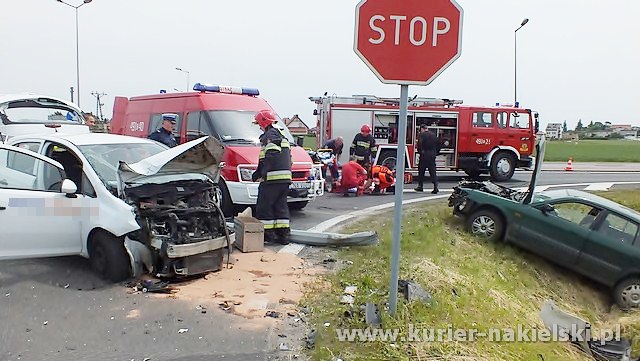 Wypadek na obwodnicy Nakła nad Notecią