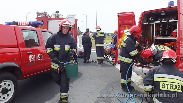Wypadek na obwodnicy Nakła nad Notecią