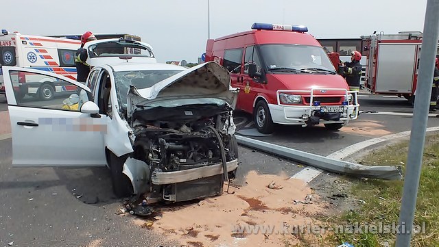 Wypadek na obwodnicy Nakła nad Notecią