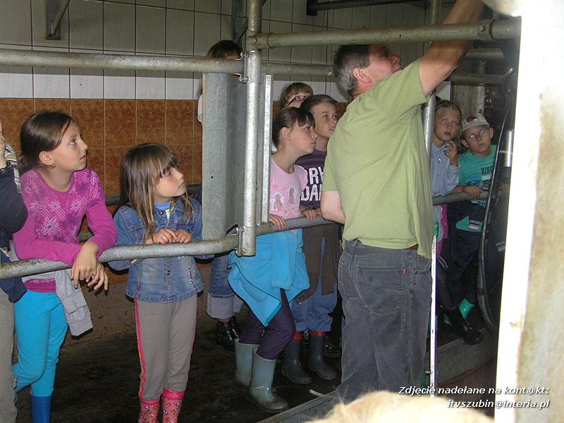 Maluchy z szubińskiej dwójki z wizytą w gospodarstwie rolnym w Szaradowie