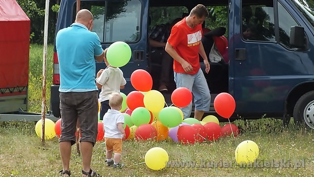 Impreza plenerowa z okazji Dnia Dziecka dla dzieci strażaków