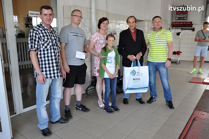 Jan Janowiak wygrał laptopa w konkursie Stacji Kontroli Pojazdów Autex w Szubinie